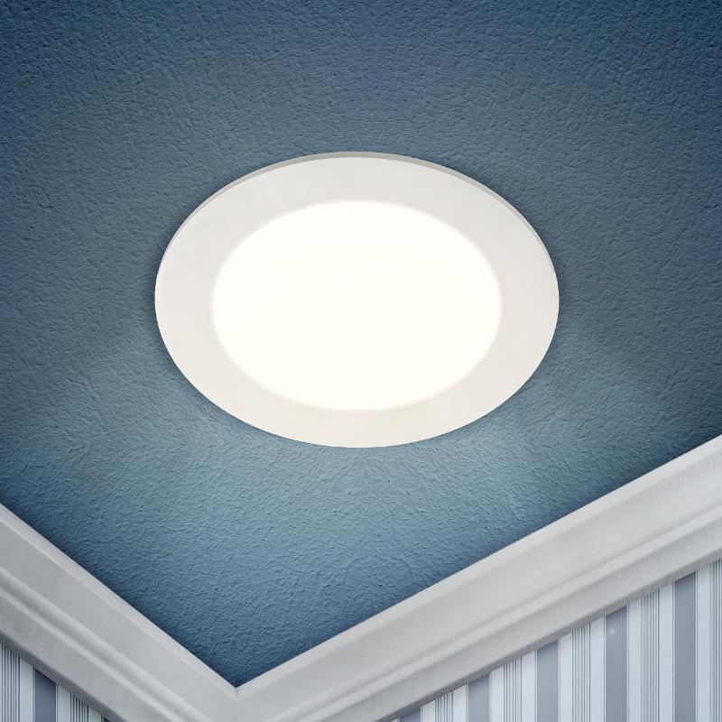 Светильник светодиодный встраиваемый downlight LED 1 18Вт 4000К белый круг (1/50шт/тр.упак)