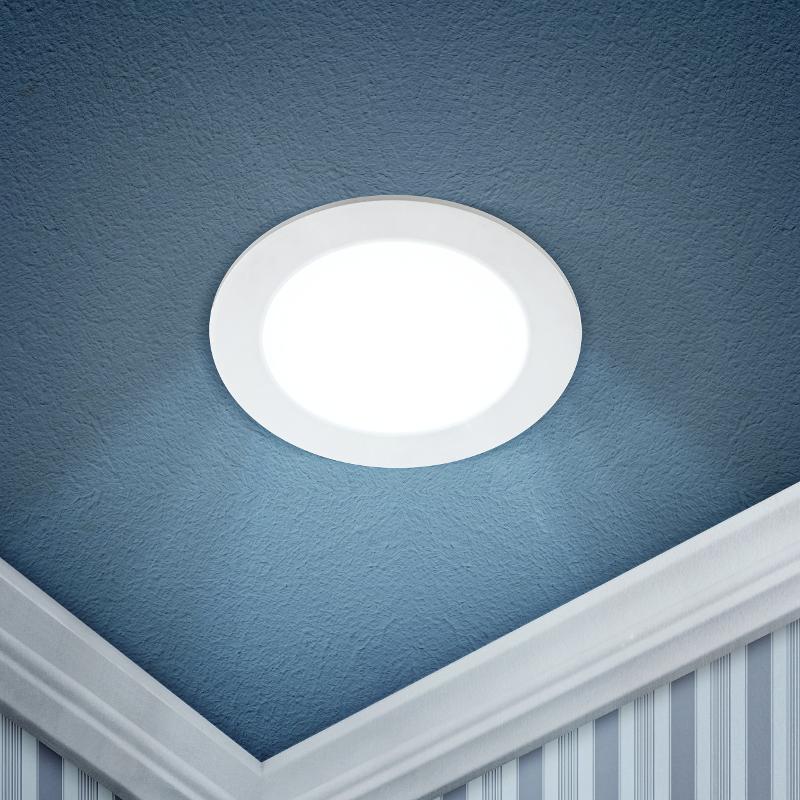 Светильник светодиодный встраиваемый downlight LED 1 12Вт 6500К белый круг