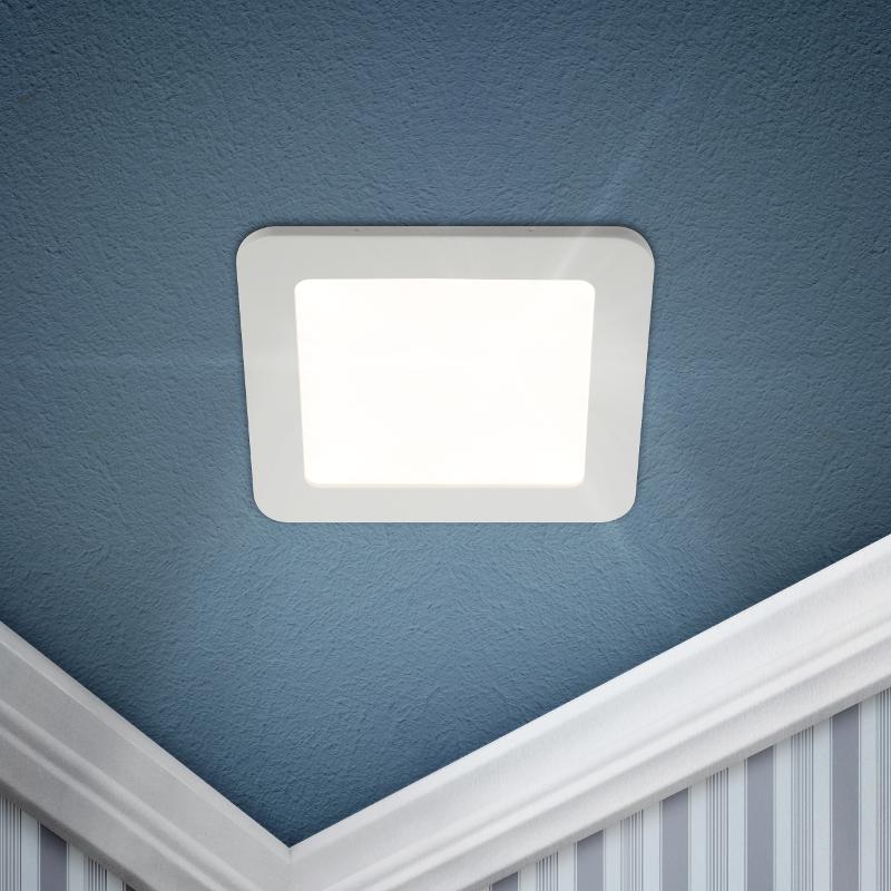 Светильник светодиодный встраиваемый downlight LED 2 18Вт 6500К белый квадрат