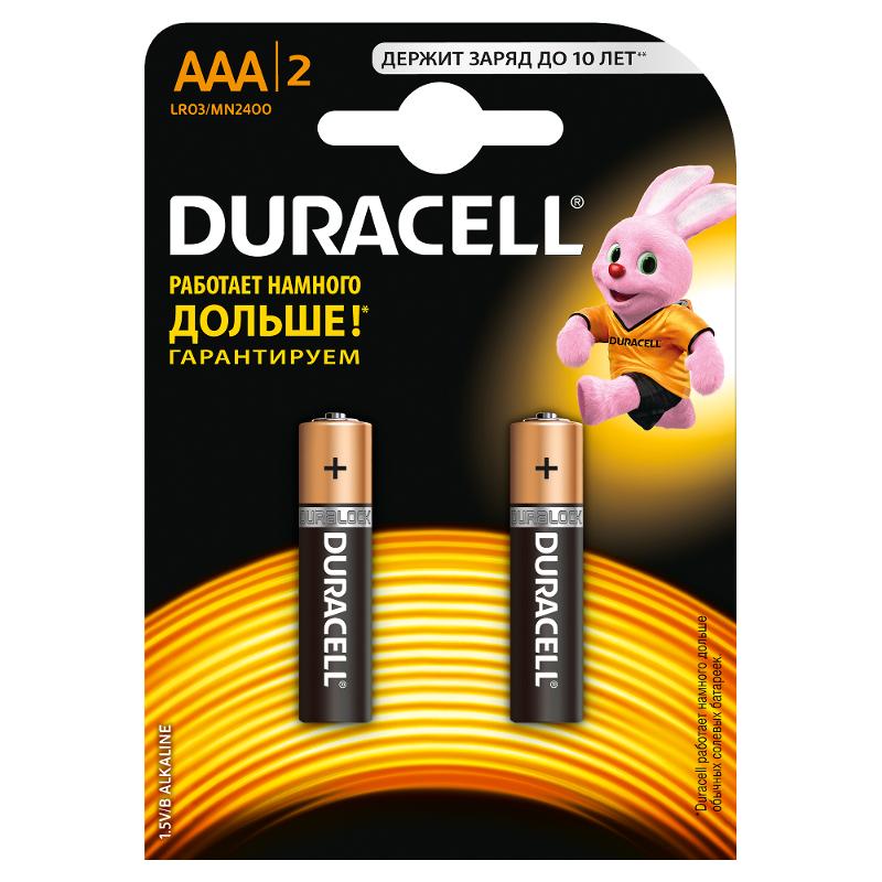 Элемент питания Duracell LR03-2BL BASIC