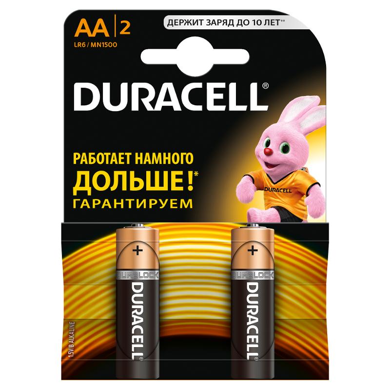Элемент питания Duracell LR6-2BL BASIC