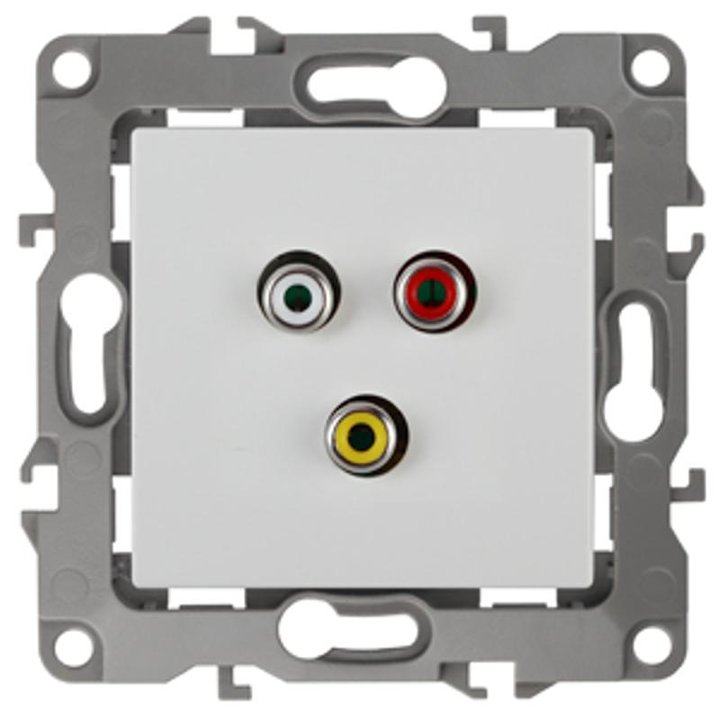 Розетка RCA 12-3113-01  ,  белый