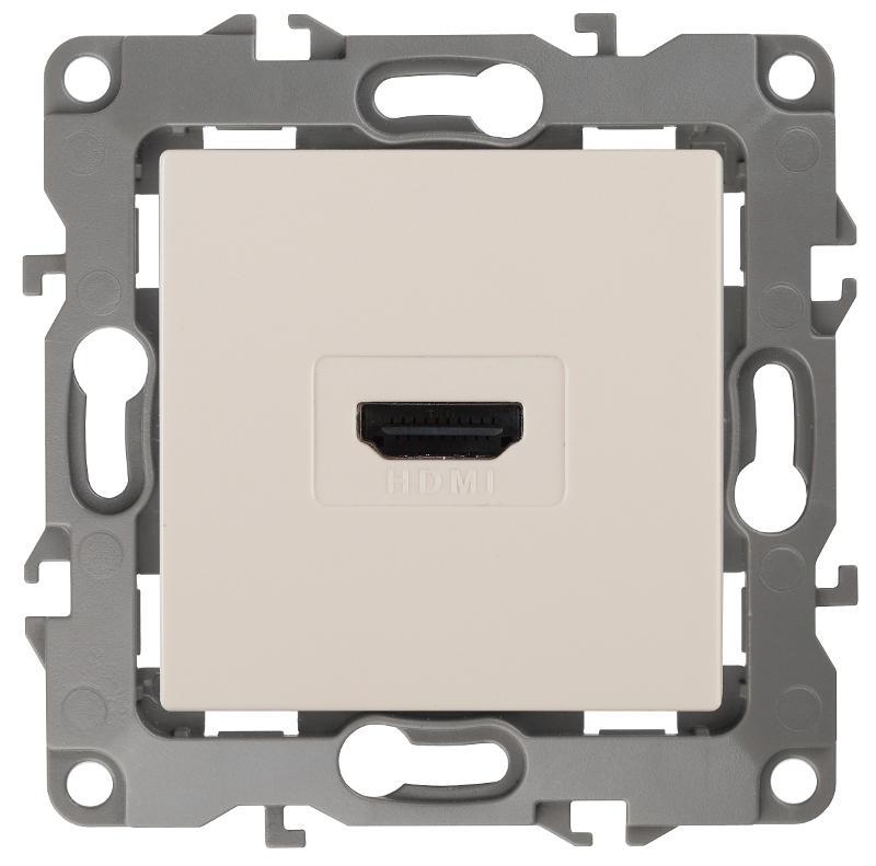 Розетка HDMI 12-3114-02  ,  слоновая кость