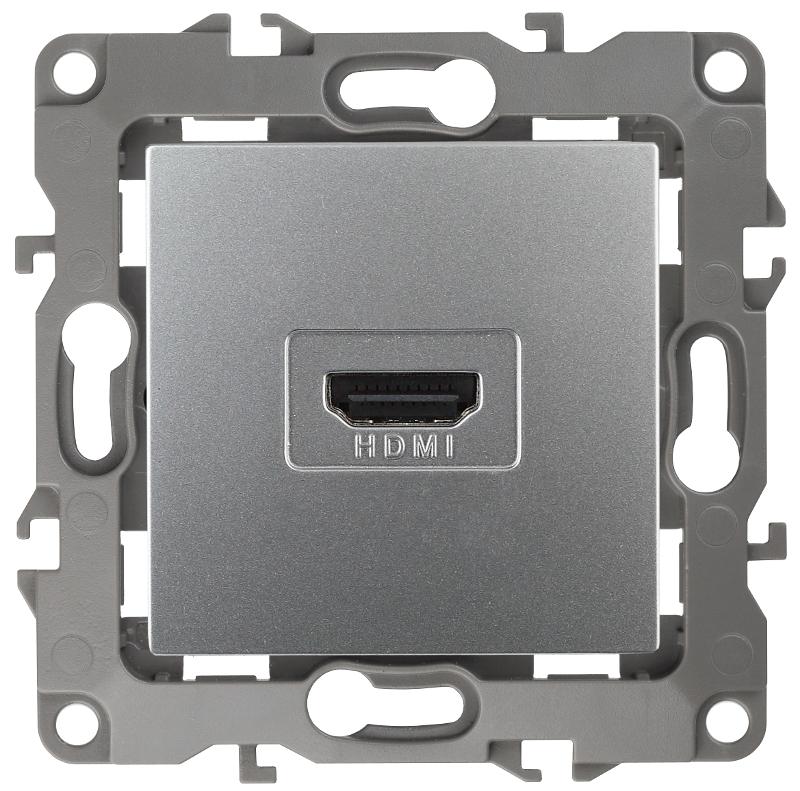 Розетка HDMI 12-3114-03  ,  алюминий