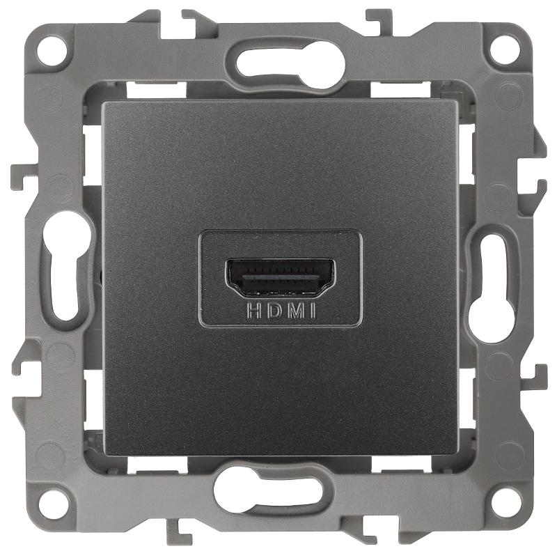 Розетка HDMI 12-3114-12  ,  графит
