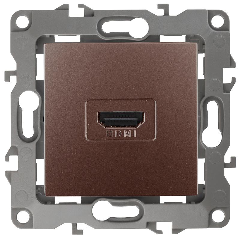 Розетка HDMI 12-3114-13  ,  бронза