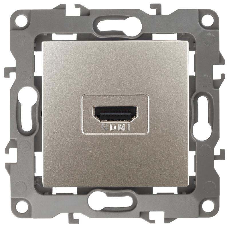Розетка HDMI 12-3114-15  ,  перламутр