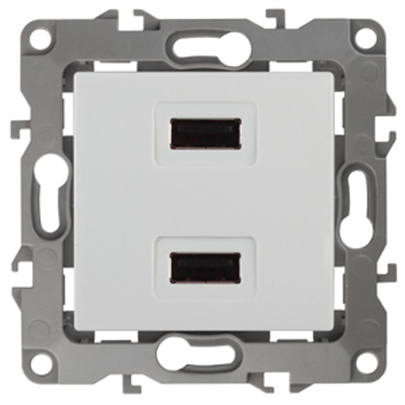 Устройство зарядное USB 12-4110-01  , 5В-2100мА,  белый