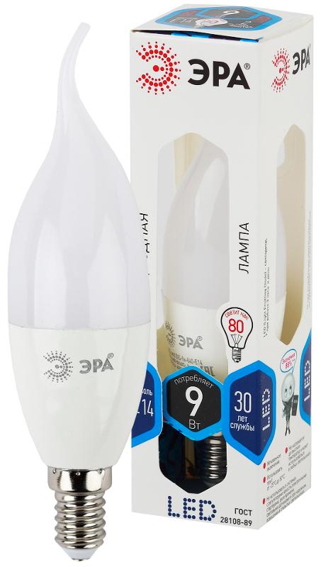 Лампа светодиодная LED 9Вт Е14 4000К СТАНДАРТ smd BXS-9w-840-E14