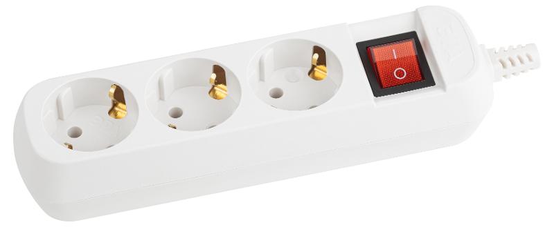 Колодка 3гн KX-3es зазeмл, выкл