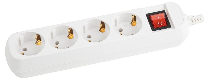 Колодка 4гн KX-4es зазeмл, выкл