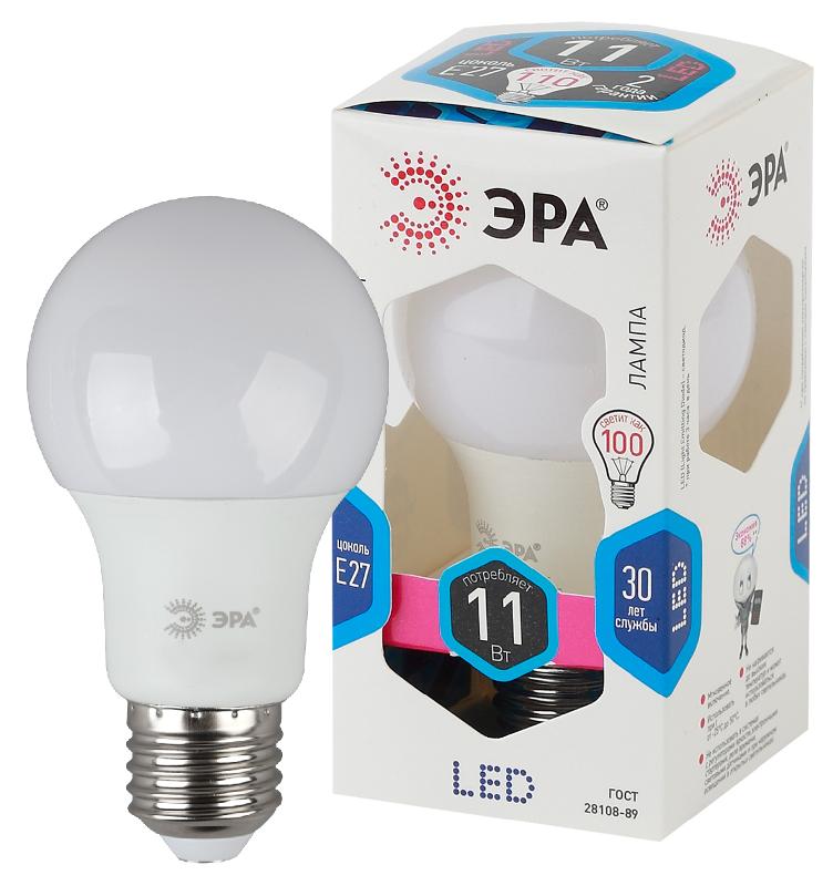 Лампа светодиодная LED 11Вт Е27 220В 4000К smd A60 шар