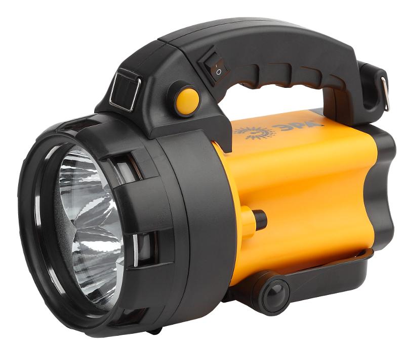 Фонарь прожекторный  PA-604  АЛЬФА 3x1Вт LED SMD, литий 3Ач, сигнал.св., ЗУ 220V+12V, карт]