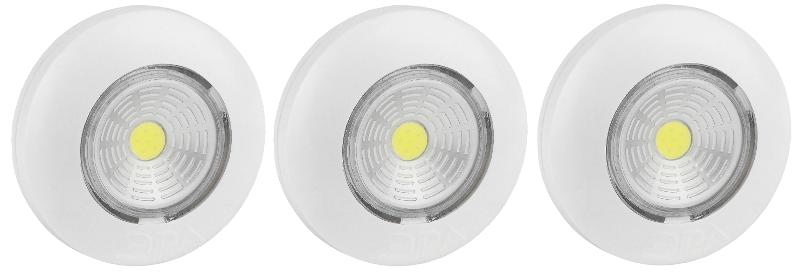 Светильник пушлайт (подсветка) 1хLED (COB) 3xAAA SB-502  Аврора белый (3 шт. в коробке)