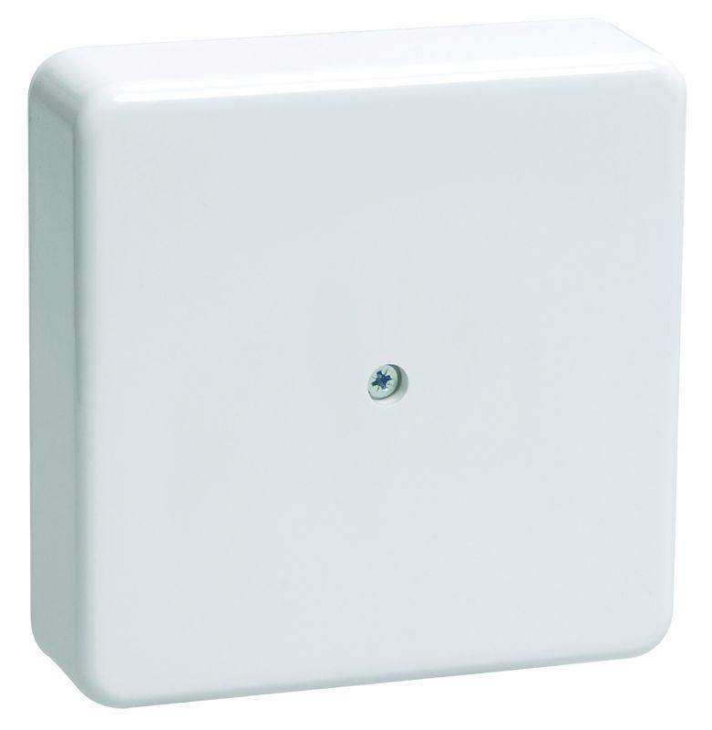 Коробка распределительная 75х75х20 (без клеммы) белая IP40 ЭРА BS-W-75-75-20