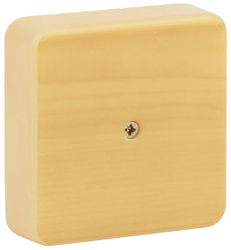 Коробка распределительная 100х100х30 (без клеммы) сосна IP40 ЭРА BS-P-100-100-30