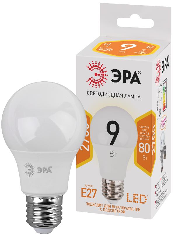 Лампа светодиодная LED 9Вт 827 Е27 220В 2700К LED А60 груша