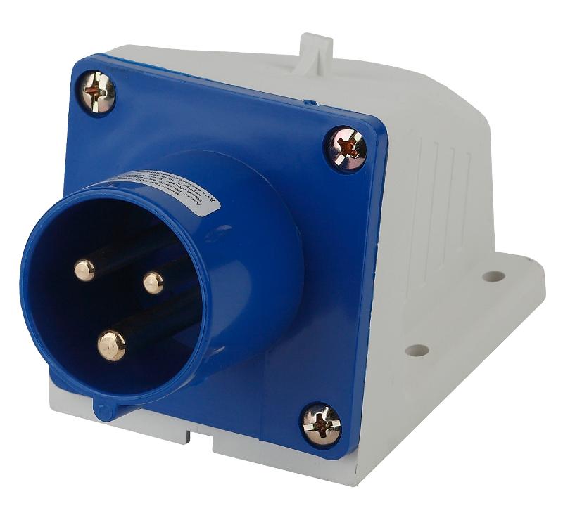 Вилка стационарная 513 2Р+РЕ 16А 220В IP44