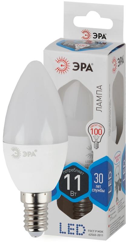 Лампа светодиодная LED 11Вт Е14 4000К СТАНДАРТ smd B35-11w-840-E14