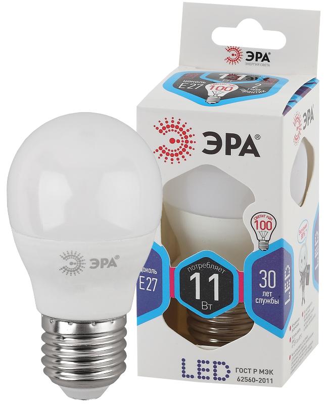 Лампа светодиодная LED 11Вт Е27 4000К smd P45-11w-840-E27