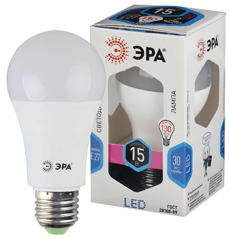 Лампа светодиодная LED 15Вт Е27 4000К СТАНДАРТ smd A60-15W-840-E27