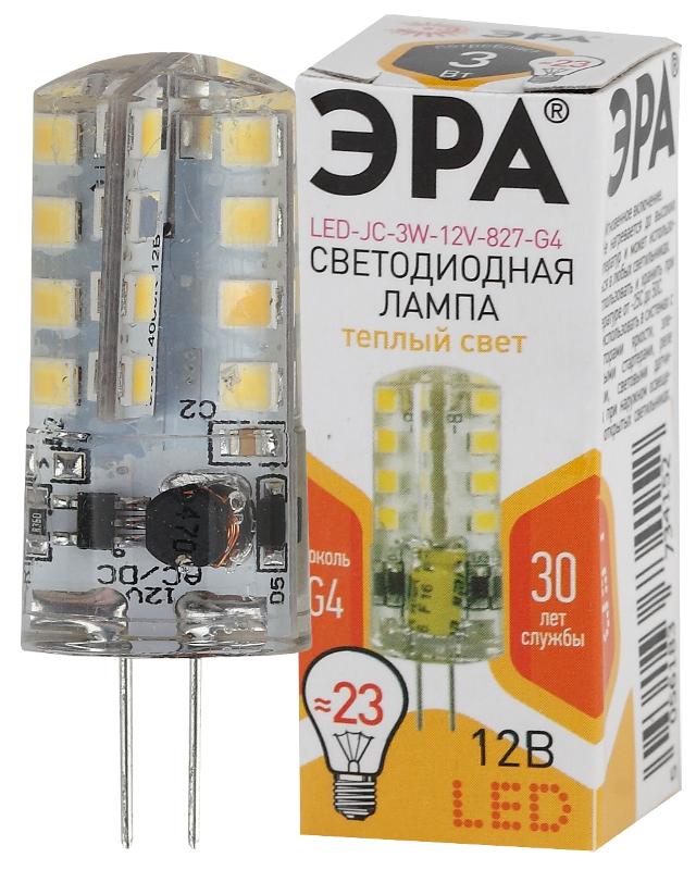 Лампа светодиодная LED JC-3W-12V-827-G4 (диод, капсула, 3Вт, тепл, G4)