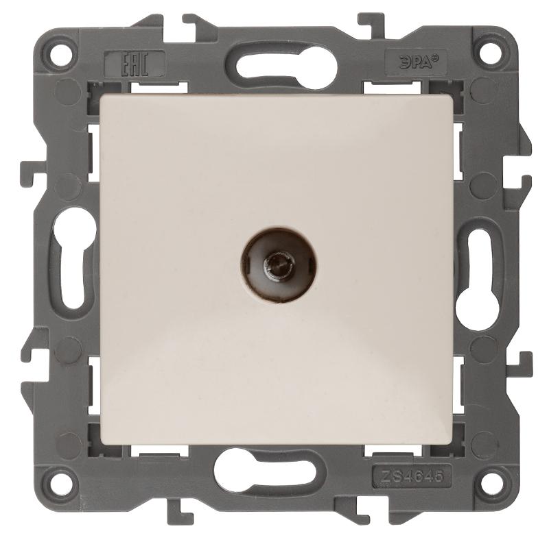 14-3102-02 Розетка TV проходная, IP20, Эра Elegance, сл.кость