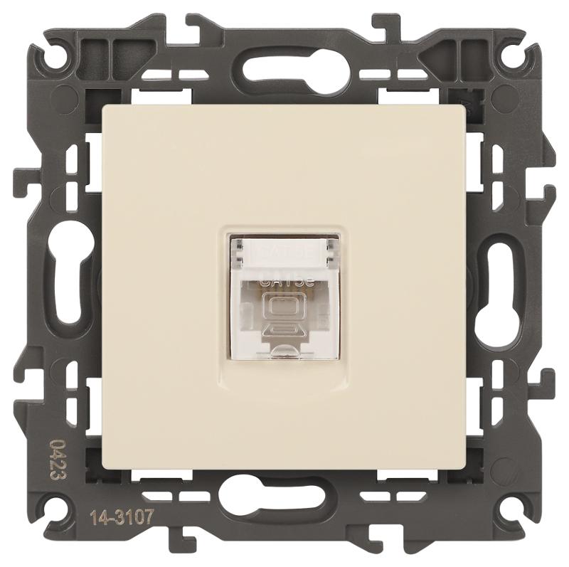14-3107-02 Розетка RJ45, IP20, сл.кость