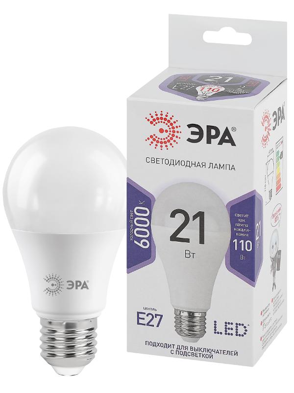 Лампа светодиодная LED 21Вт E27 6000К СТАНДАРТ груша