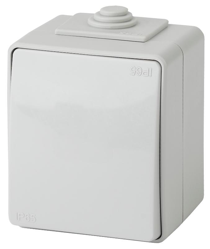 Переключатель IP65, 10АХ-250В,11-1603-03, ОУ, Эра Эксперт, Серый