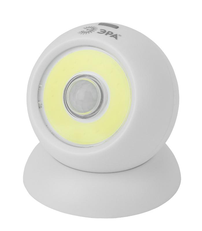 Светильник пушлайт (подсветка) SB-802 "Сфера-2" [5Вт. COB, 3xAAA, датчик движения, магнит, бл.]