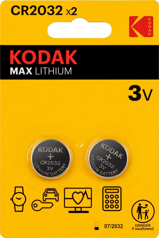 Батарейки  CR2032-2BL MAX Lithium (60/2…