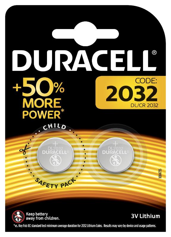 Батарейки Duracell DL/CR2032-2BL