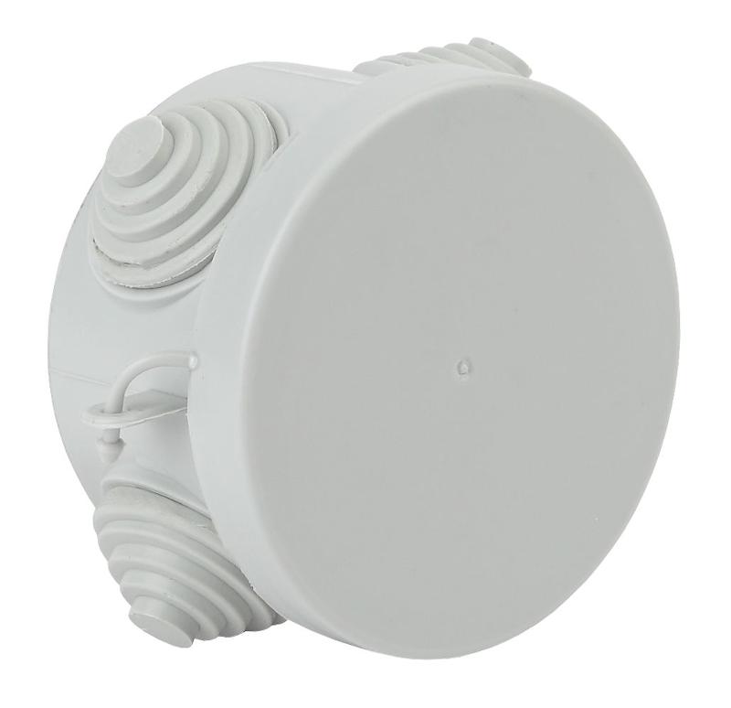 Коробка распределительная о/у 65х40мм с гермовводами 4 вх. IP54 KOR-65-40-4g