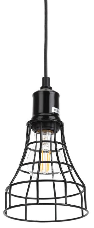 Светильник подвесной PL10 BK металл, E27, max 60W, d135 мм, черный