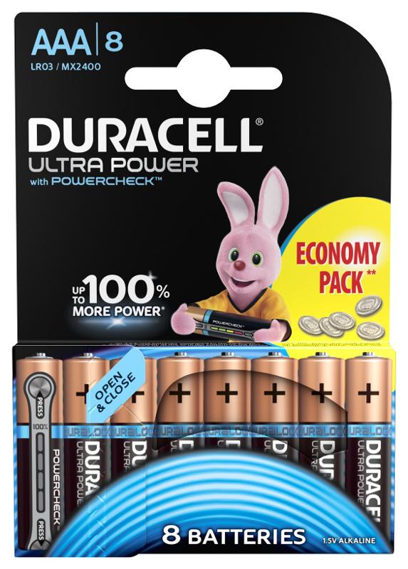 Батарейки Duracell LR03-8BL Ultra