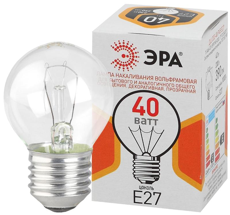 Лампа накаливания ЛОН ДШ (P45) шар 40Вт 230В Е27 цв. упаковка