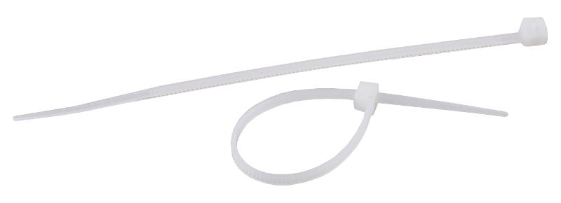 Кабельная стяжка 4x200 Белый White (100 штук) (100 pcs)