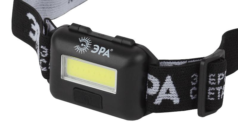 Фонарь налобный влагозащищенный GB-607  3Вт COB LED Extra, 3хААА, блистер