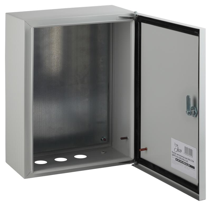 Щит с монтажной панелью металлический ЩМПг-04 IP54 (400х300х165) SIMPLE