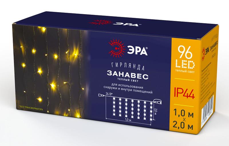 Гирлянда светодиодная  Дождь/Занавес 1 м*2 м теплый свет, ENOZ-2B   24V, IP44 (60/720)
