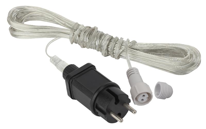 Трансформатор для подключения низковольтных гирлянд,  ENIT-3  , 220V-24V,  IP44, 3м (250/1500)