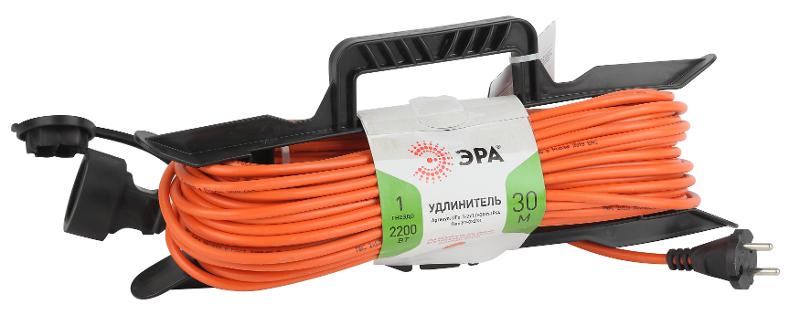 Удлинитель силовой ЭРА UFx-1-2x1.0-30m-IP44 на рамке б/з 1 гн 30м ПВС 2х1