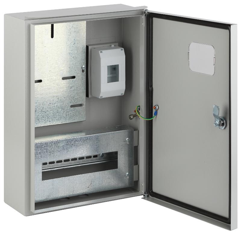 Щит учета металлический навесной ЩУ-3Н-12 IP55 (480х350х165)