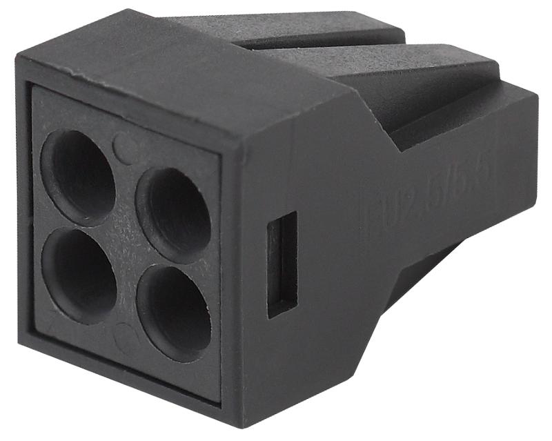 Аксессуары для клемм NO-224-53 ЭРА Клемма СМК с пастой серии 304, 4 отверстия, 0,5-2,5 мм2 (упак 10