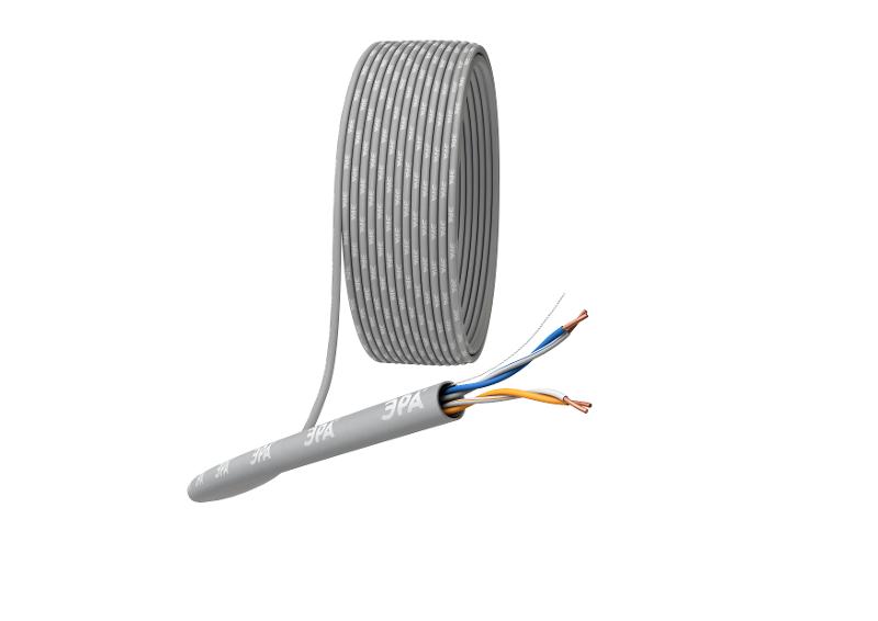 Кабель витая пара U/UTP 2x2x24 AWG Cat5e CU PVC 305м