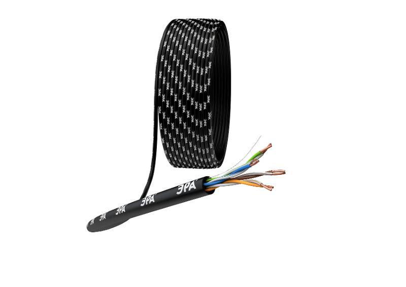 ЭРА Кабель витая пара U/UTP 4x2x24 AWG Cat5e CU PE OUTDOOR …