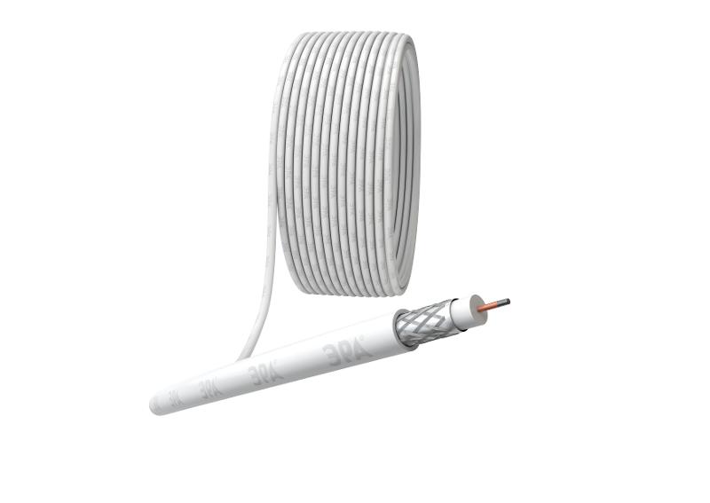 ЭРА Кабель коаксиальный RG-6U, 75 Ом, CCS/(оплётка Al 32%),…