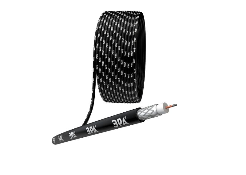 ЭРА Кабель коаксиальный RG-6U, 75 Ом, CCS/(оплётка Al 64%),…