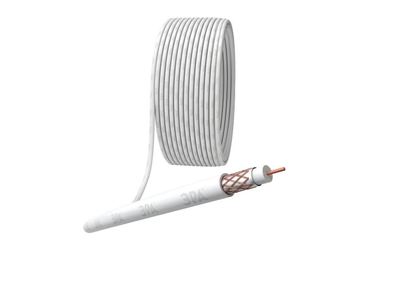 ЭРА Кабель коаксиальный RG-6U, 75 Ом, Cu/(оплётка Cu 64%), …